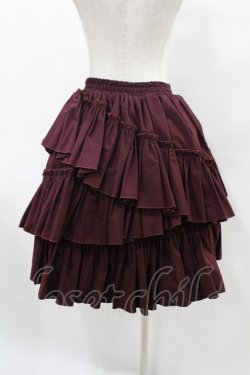 画像2: Vallee lys / "Sweet alyssum series"イレギュラースカート  ワイン H-25-06-12-020-0-SK-KB-ZH