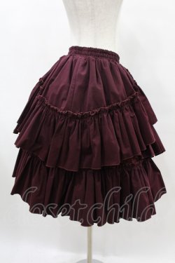 画像3: Vallee lys / "Sweet alyssum series"イレギュラースカート  ワイン H-25-06-12-020-0-SK-KB-ZH