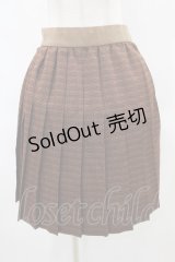 Q-pot. / チョコレートプリーツスカート  ブラウン H-25-06-12-021-QP-SK-KB-ZH
