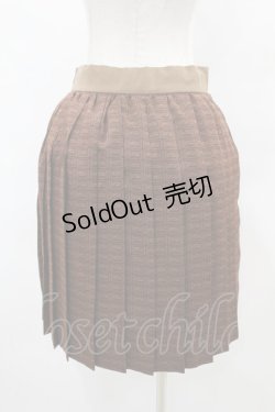 画像2: Q-pot. / チョコレートプリーツスカート  ブラウン H-25-06-12-021-QP-SK-KB-ZH