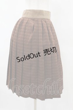 画像3: Q-pot. / チョコレートプリーツスカート  ブラウン H-25-06-12-021-QP-SK-KB-ZH