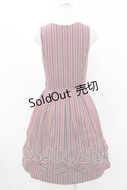 画像2: abilletage / レジメンタルジャンパースカート  レッド H-25-09-30-013-GO-OP-KB-ZH