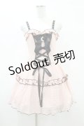 DARK IN LOVE / Pink doll moon strap dress S ピンク H-25-06-12-024-PU-OP-KB-ZH