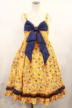 画像1: metamorphose / Sweet Spooky Night ベビードールジャンパースカート サイズ1（通常サイズ） オレンジ H-25-06-13-003-ME-OP-NS-ZH