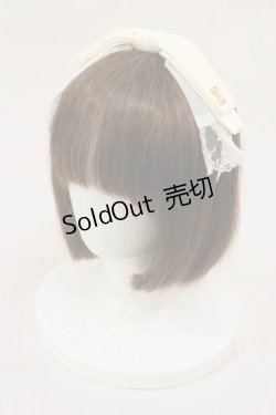 画像1: Angelic Pretty / キルトリボンチャームカチューシャ  アイボリー H-25-06-13-038-AP-AC-NS-ZH