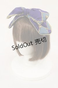 metamorphose / 主の書斎リボンカチューシャ  ネイビー H-25-06-13-039-ME-AC-NS-ZH