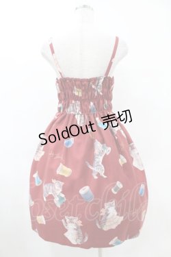 画像2: Emily Temple cute / BOBBIN Kittyキャミソールワンピース  レッド H-25-06-13-1033-ET-OP-KB-ZH
