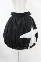 MILK / starバルーンスカート  ブラック×ホワイト H-25-06-13-1034-ML-SK-KB-ZT419