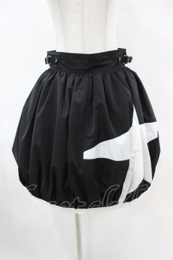 画像1: MILK / starバルーンスカート  ブラック×ホワイト H-25-06-13-1034-ML-SK-KB-ZH