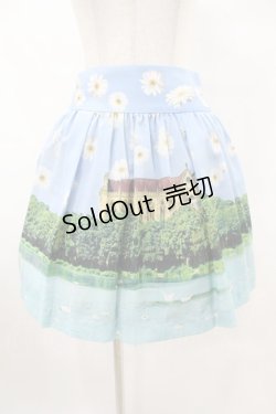 画像1: Jane Marple / Day Dream Fantasiaギャザースカート  ブルースカイ H-25-06-13-1036-JM-SK-KB-ZH