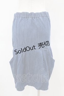 画像2: Candy Stripper / CAT DENIM SALOPETTE SKIRT 1(S) ブルー H-25-06-13-1040-PU-OP-KB-ZH