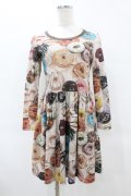 MILK / DONUTカットワンピース  チョコクリームベース×チョコ H-25-06-13-1043-ML-OP-KB-ZH