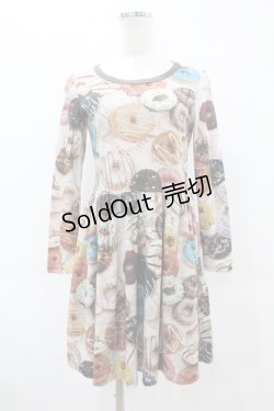 画像1: MILK / DONUTカットワンピース  チョコクリームベース×チョコ H-25-10-24-007-ML-OP-KB-ZH