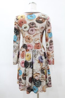 画像2: MILK / DONUTカットワンピース  チョコクリームベース×チョコ H-25-06-13-1043-ML-OP-KB-ZH