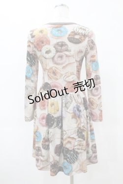 画像2: MILK / DONUTカットワンピース  チョコクリームベース×チョコ H-25-10-24-007-ML-OP-KB-ZH
