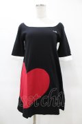 MILK / Big Heartドレス  ブラック H-25-06-13-1050-ML-OP-KB-ZH
