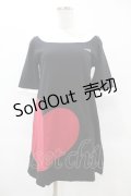 MILK / Big Heartドレス  ブラック H-25-06-13-1050-ML-OP-KB-ZH