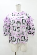 Candy Stripper / CASTING CATS FRILL BLOUSE S ラベンダー H-25-06-13-1052-PU-BL-KB-ZH