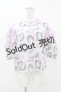 Candy Stripper / CASTING CATS FRILL BLOUSE S ラベンダー H-25-06-13-1052-PU-BL-KB-ZH