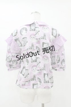 画像2: Candy Stripper / CASTING CATS FRILL BLOUSE S ラベンダー H-25-06-13-1052-PU-BL-KB-ZH