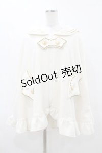 MA / ネコミミ騎士団ケープ  オフホワイト×ゴールド H-25-06-13-1055-PU-JA-KB-ZT-C044