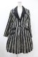 画像1: Candy Stripper / OLYMPIAN STRIPE PLEATS ONE-PIECE 1(S) BLACK×OFF WHITE H-25-06-13-1028-PU-OP-KB-ZH (1)