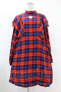 Candy Stripper / GLUMLY BEAR CHECK ONE-PIECE 2(M) RED H-25-06-13-1029-PU-OP-KB-ZH