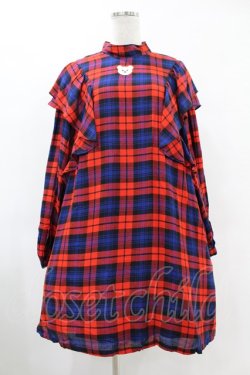 画像1: Candy Stripper / GLUMLY BEAR CHECK ONE-PIECE 2(M) RED H-25-06-13-1029-PU-OP-KB-ZH