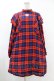 画像1: Candy Stripper / GLUMLY BEAR CHECK ONE-PIECE 2(M) RED H-25-06-13-1029-PU-OP-KB-ZH (1)