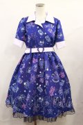 Angelic Pretty / Neon Star Dinerワンピース Free ブルー H-25-06-13-006-AP-OP-NS-ZH