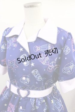 画像4: Angelic Pretty / Neon Star Dinerワンピース Free ブルー H-25-06-13-006-AP-OP-NS-ZH