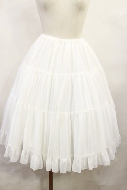 画像1: Victorian maiden / ボリュームシフォンペチコートスカート Free オフ H-25-06-13-009-CL-SK-NS-ZH