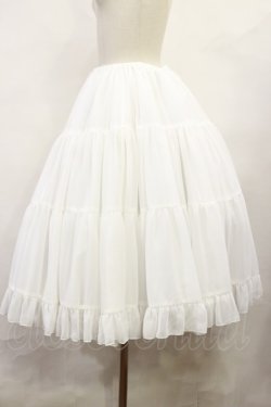 画像2: Victorian maiden / ボリュームシフォンペチコートスカート Free オフ H-25-06-13-009-CL-SK-NS-ZH