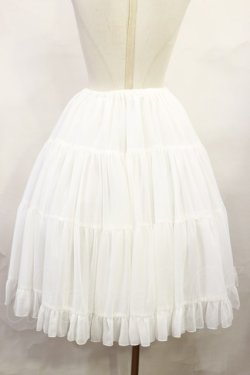 画像3: Victorian maiden / ボリュームシフォンペチコートスカート Free オフ H-25-06-13-009-CL-SK-NS-ZH