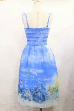 画像2: Secret Honey / Under the sea 2WAY ロングワンピース（リトルマーメイドver) Free ブルー H-25-06-13-011-CA-OP-NS-ZH