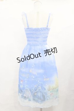 画像2: Secret Honey / Under the sea 2WAY ロングワンピース（リトルマーメイドver) Free ブルー H-25-06-13-011-CA-OP-NS-ZH