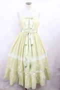 Angelic Pretty / Antique Ladyジャンパースカート Free グリーン H-25-06-13-002-AP-OP-NS-ZH