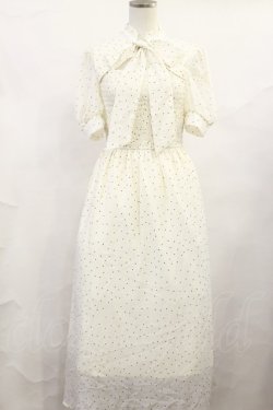 画像1: evelyn / ドットリボンワンピース Free アイボリー H-25-06-13-016-LO-OP-NS-ZH
