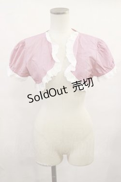 画像1: Heart E / ギンガムチェックボレロ Free レッド H-25-06-13-019-LO-TO-NS-ZH