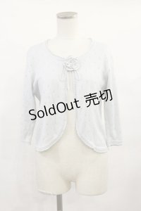 INGEBORG / お花モチーフ透かしボレロ Free サックス H-25-06-13-020-LO-TO-NS-ZH
