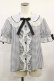 画像1: Angelic Pretty / ギンガムはしごレースブラウス Free ブラック H-25-06-13-022-AP-BL-NS-ZH (1)