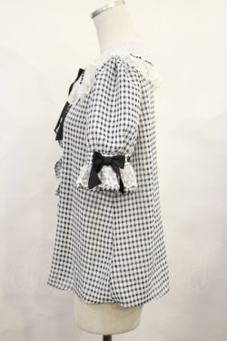 画像2: Angelic Pretty / ギンガムはしごレースブラウス Free ブラック H-25-06-13-022-AP-BL-NS-ZH