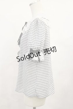 画像2: Angelic Pretty / ギンガムはしごレースブラウス Free ブラック H-25-06-13-022-AP-BL-NS-ZH