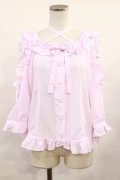 Angelic Pretty / Sweetリボンブラウス Free ピンク H-25-06-13-023-AP-BL-NS-ZH