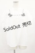 Secret Honey / ヨークフリルハートレースブラウス Free オフ H-25-06-13-024-CA-BL-NS-ZH