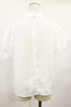 画像2: Secret Honey / ヨークフリルハートレースブラウス Free オフ H-25-06-13-024-CA-BL-NS-ZH