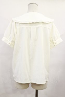 画像2: axes femme POETIQUE / ビッグ襟デザインブラウス M アイボリー H-25-06-13-028-AX-BL-NS-ZH