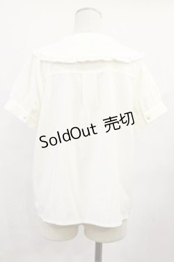 画像2: axes femme POETIQUE / ビッグ襟デザインブラウス M アイボリー H-25-06-13-028-AX-BL-NS-ZH