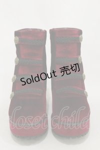 axes femme POETIQUE / ナポレオンブーツ L ワイン H-25-06-14-1001-AX-SH-NS-ZH