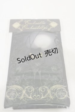 画像1: Enchantlic Enchantilly / コウモリ公爵オーバーニーソックス  黒い夜 H-25-06-14-1005-LO-ZA-NS-ZH